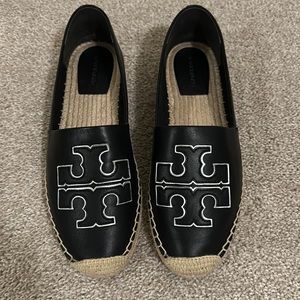 Tory Burch espadrilles black leather